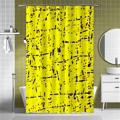 Yellow Summer Pattern Shower Curtain 48  X 72  (small) 