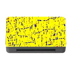 Yellow Summer Pattern Memory Card Reader With Cf