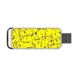 Yellow summer pattern Portable USB Flash (Two Sides) Front