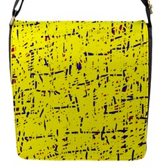 Yellow Summer Pattern Flap Messenger Bag (s)