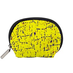 Yellow Summer Pattern Accessory Pouches (small) 