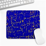 Blue pattern Large Mousepads Front