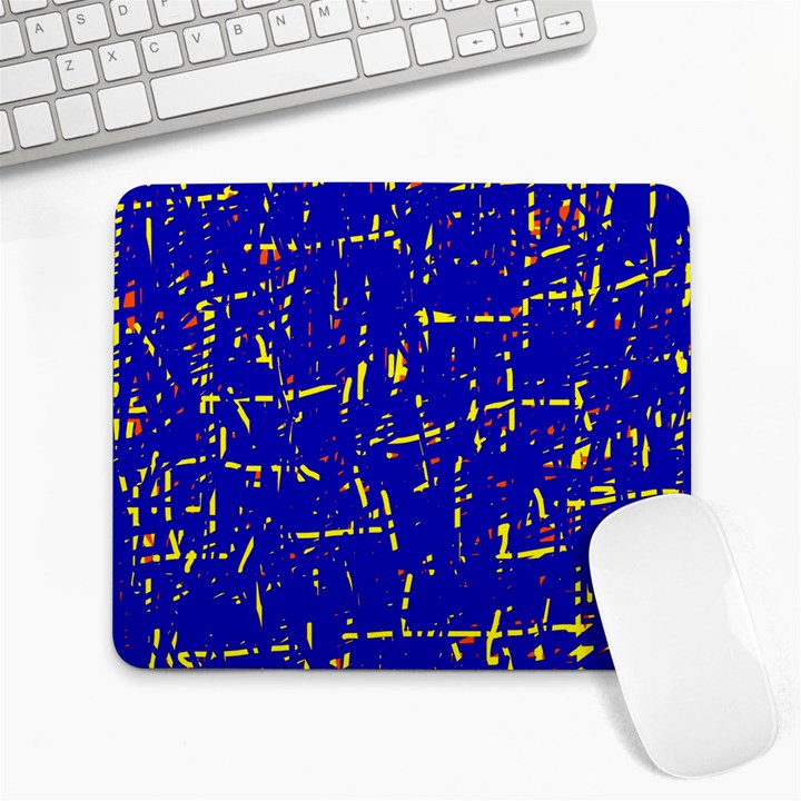 Blue pattern Large Mousepads