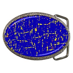 Blue Pattern Belt Buckles by Valentinaart