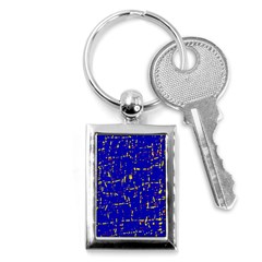 Blue Pattern Key Chains (rectangle) 