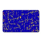 Blue pattern Magnet (Rectangular) Front