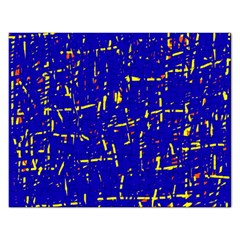 Blue Pattern Rectangular Jigsaw Puzzl