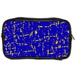 Blue pattern Toiletries Bags 2-Side Front