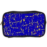 Blue pattern Toiletries Bags 2-Side Back