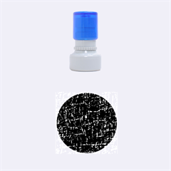 Blue Pattern Rubber Round Stamps (small) by Valentinaart