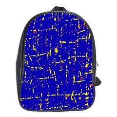 Blue Pattern School Bags (xl) 