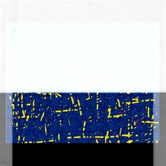 Deep Blue And Yellow Pattern Rectangular Jigsaw Puzzl