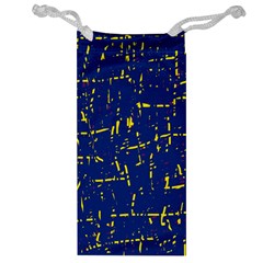 Deep Blue And Yellow Pattern Jewelry Bags