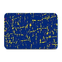 Deep Blue And Yellow Pattern Plate Mats