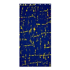 Deep Blue And Yellow Pattern Shower Curtain 36  X 72  (stall)  by Valentinaart