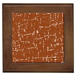 Brown elelgant pattern Framed Tiles Front