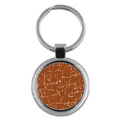 Brown Elelgant Pattern Key Chains (round)  by Valentinaart