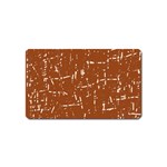 Brown elelgant pattern Magnet (Name Card) Front