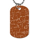 Brown elelgant pattern Dog Tag (One Side) Front