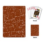 Brown elelgant pattern Playing Card Back