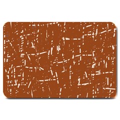 Brown elelgant pattern Large Doormat 