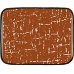 Brown elelgant pattern Double Sided Fleece Blanket (Mini)  35 x27  Blanket Front