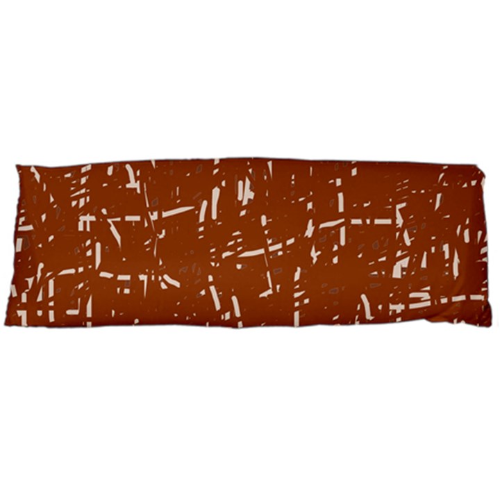 Brown elelgant pattern Body Pillow Case (Dakimakura)