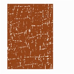 Brown Elelgant Pattern Large Garden Flag (two Sides)