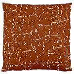 Brown elelgant pattern Standard Flano Cushion Case (Two Sides) Back