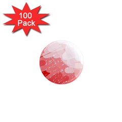 Red Pattern 1  Mini Magnets (100 Pack) 