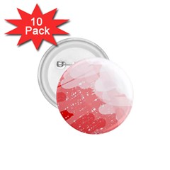 Red Pattern 1 75  Buttons (10 Pack)