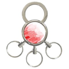 Red Pattern 3-ring Key Chains by Valentinaart