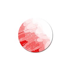 Red Pattern Golf Ball Marker by Valentinaart