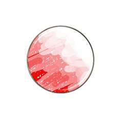 Red Pattern Hat Clip Ball Marker (4 Pack)