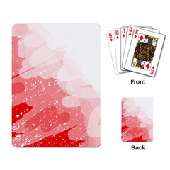 Red Pattern Playing Card