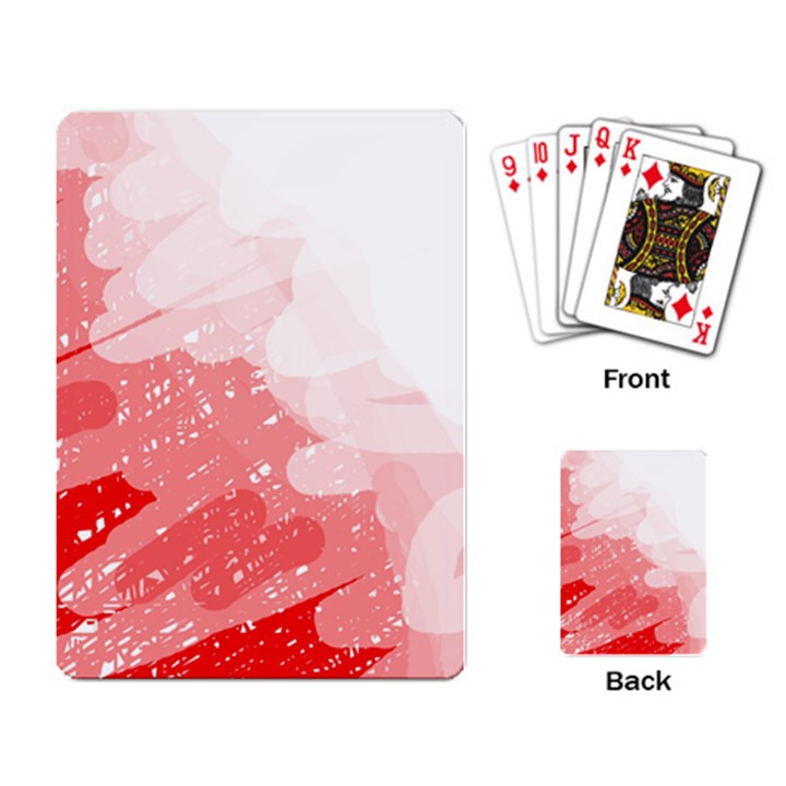 Red pattern Playing Card