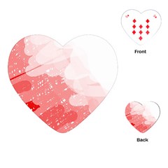 Red Pattern Playing Cards (heart) 