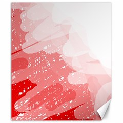 Red Pattern Canvas 20  X 24  