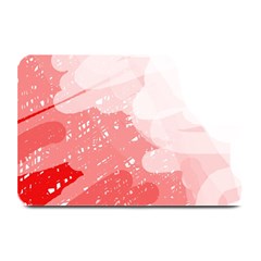 Red Pattern Plate Mats by Valentinaart