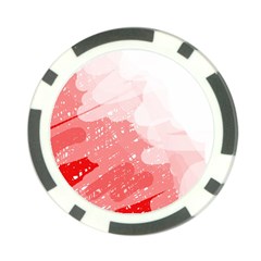 Red Pattern Poker Chip Card Guards