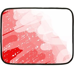 Red Pattern Fleece Blanket (mini)