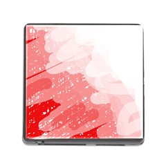 Red Pattern Memory Card Reader (square)