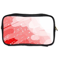 Red Pattern Toiletries Bags