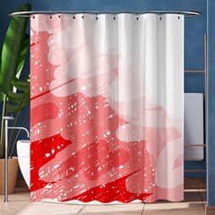 Red Pattern Shower Curtain 60  X 72  (medium)  by Valentinaart