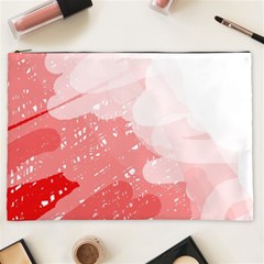 Red Pattern Cosmetic Bag (xxl) 