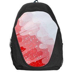 Red Pattern Backpack Bag