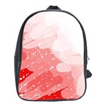 Red pattern School Bags (XL)  Front