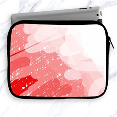 Red Pattern Apple Ipad 2/3/4 Zipper Cases by Valentinaart