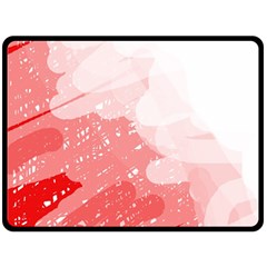 Red Pattern Double Sided Fleece Blanket (large) 