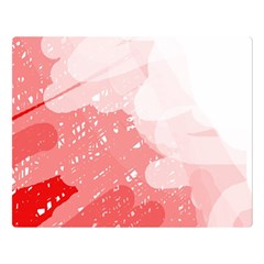 Red Pattern Double Sided Flano Blanket (large) 